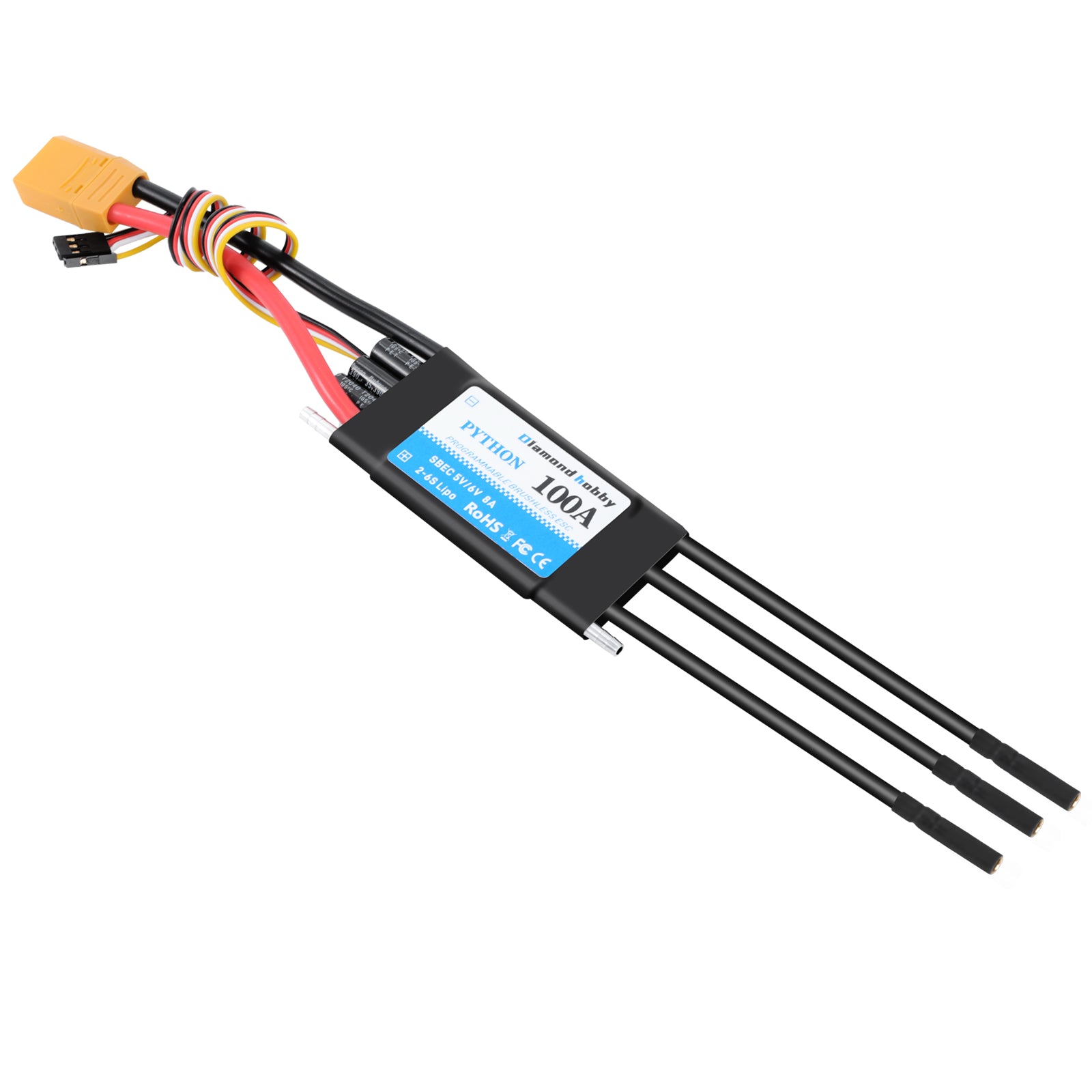 PYTHON Series Marine ESCs | High-Performance Waterproof  for RC Boats (20A-130A)