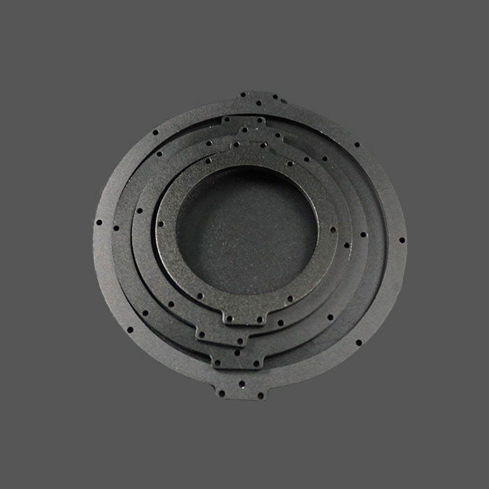 Flange End Cover Retaining Ring for ROV - 90-160mm, Aluminum, Black Oxide