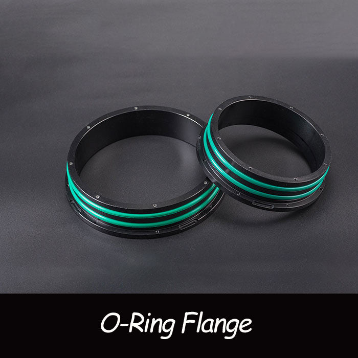 Aluminum Sealed Cabin Flange for ROV - Dual O-Rings, CNC Machined