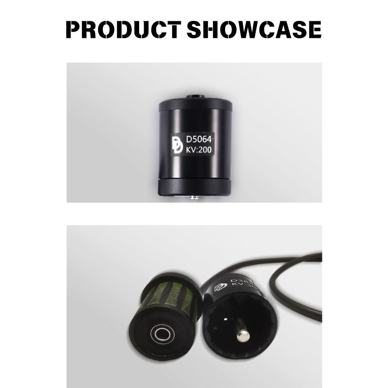 Most Choice DD5064 Waterproof  30-60V  2700W 120-250KV 200m Brushless Motor