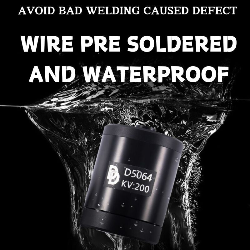 Most Choice DD5064 Waterproof  30-60V  2700W 120-250KV 200m Brushless Motor