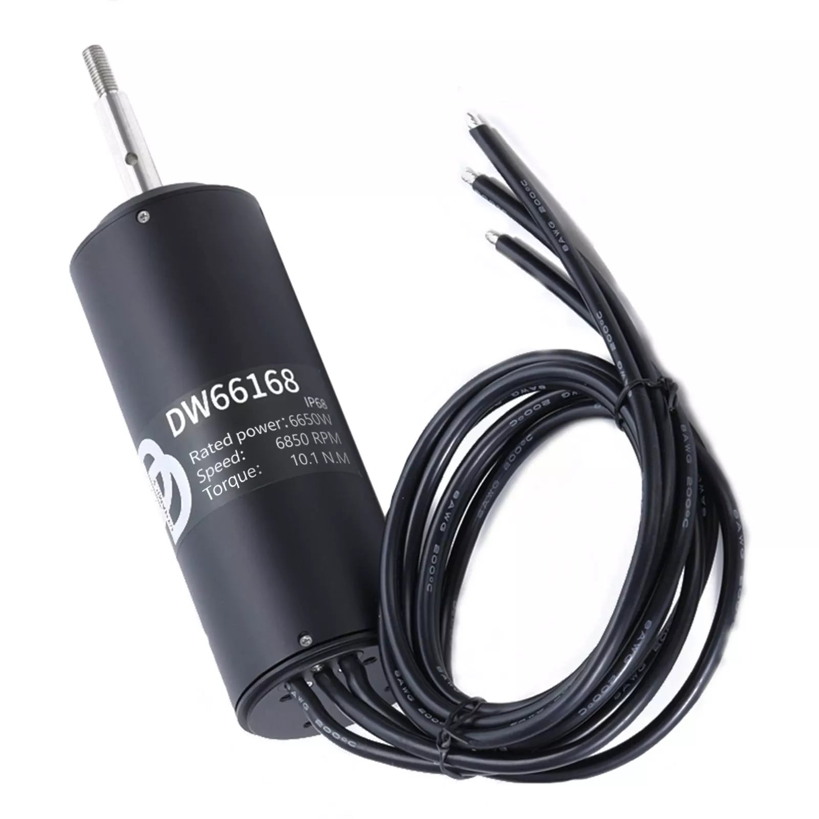 DW66168 6650W High-Torque Motor - 130KV IP68 for EV, Marine & Robotics