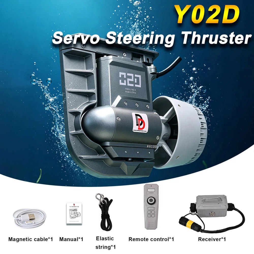 Y02-D Servo Steering Thruster 35° Turn 11.5kgf Thrust for SUP/Kayak