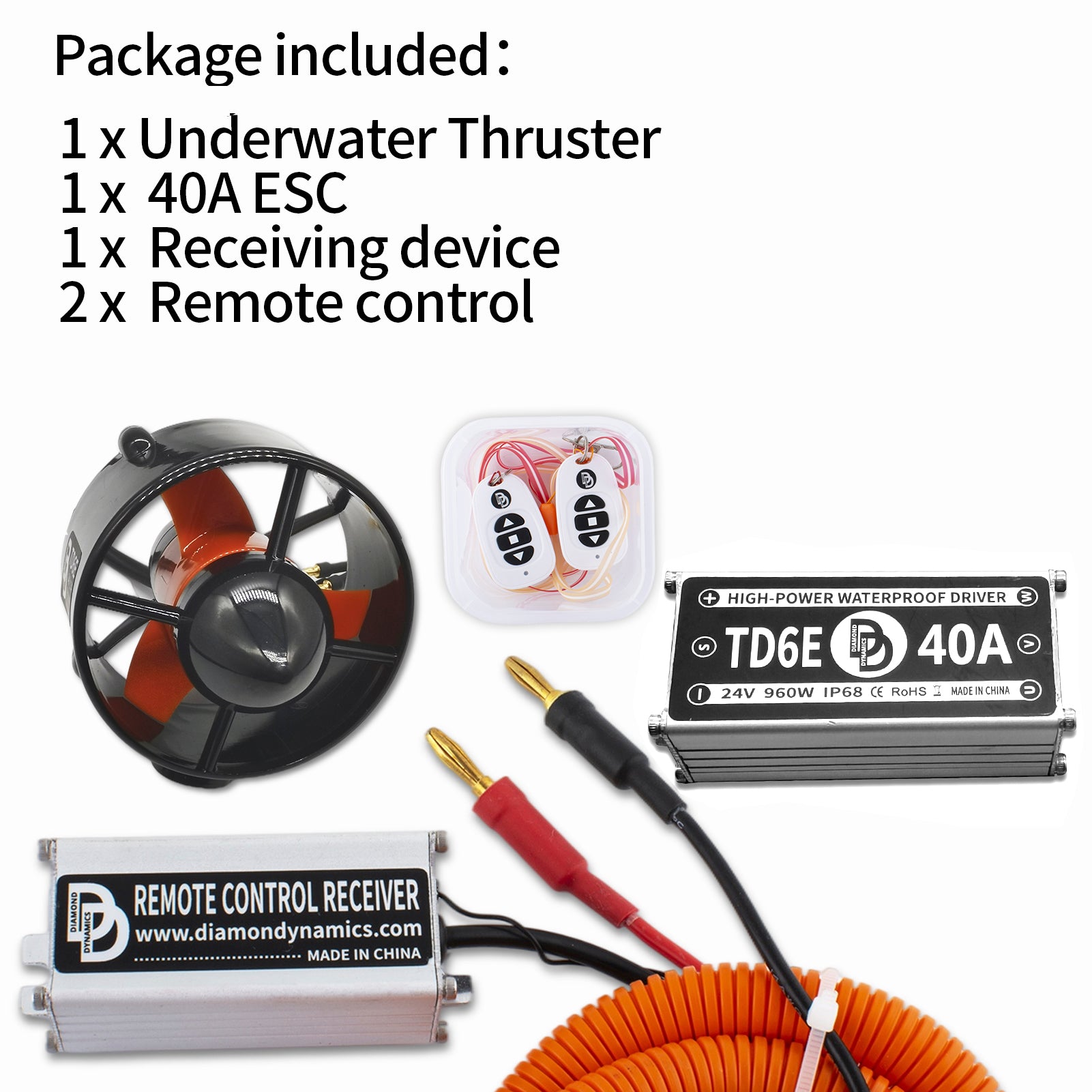 TD6E 24V 400W SUP KAYAK Fishing Boat Canoe Underwater Thruster