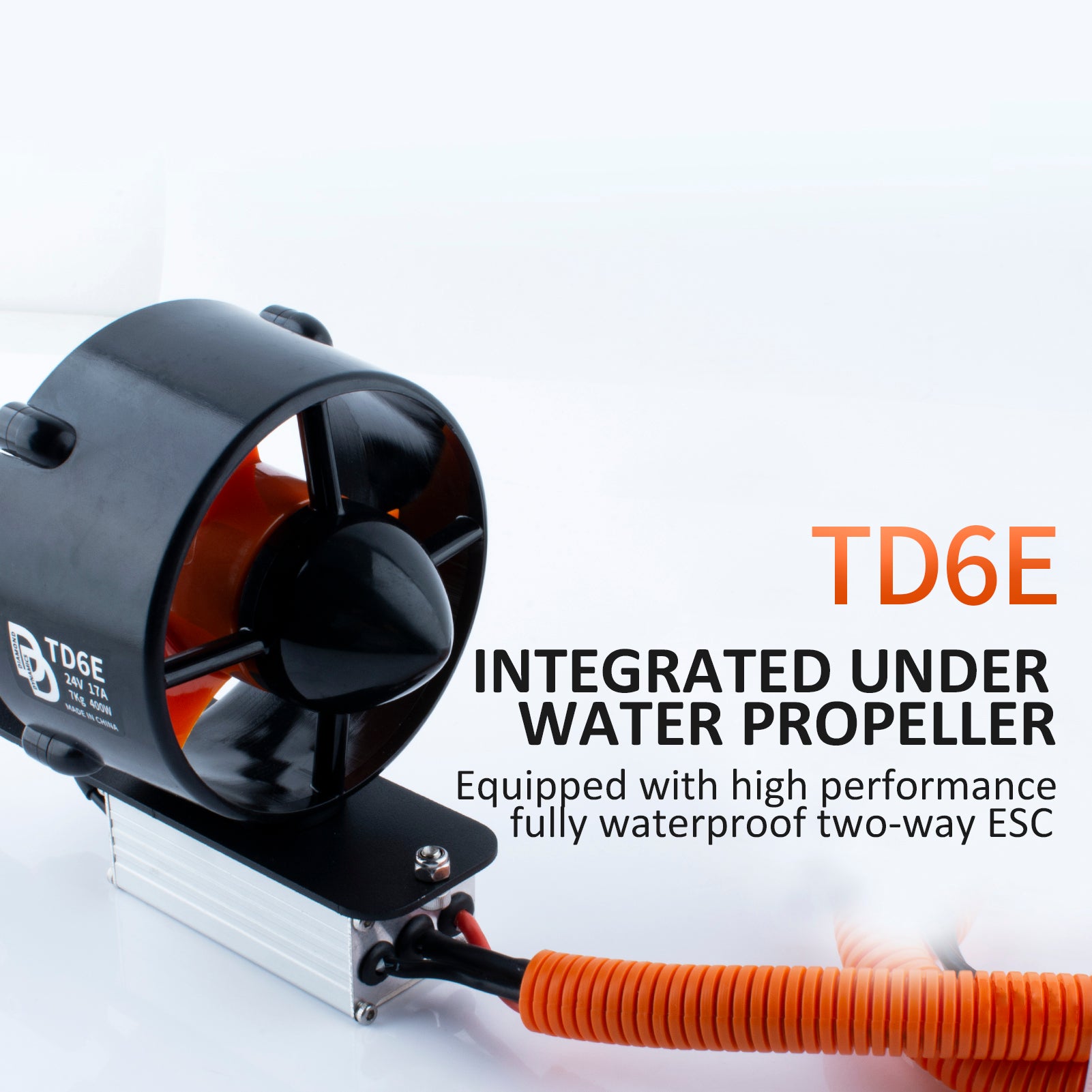 TD6E 24V 400W SUP KAYAK Fishing Boat Canoe Underwater Thruster
