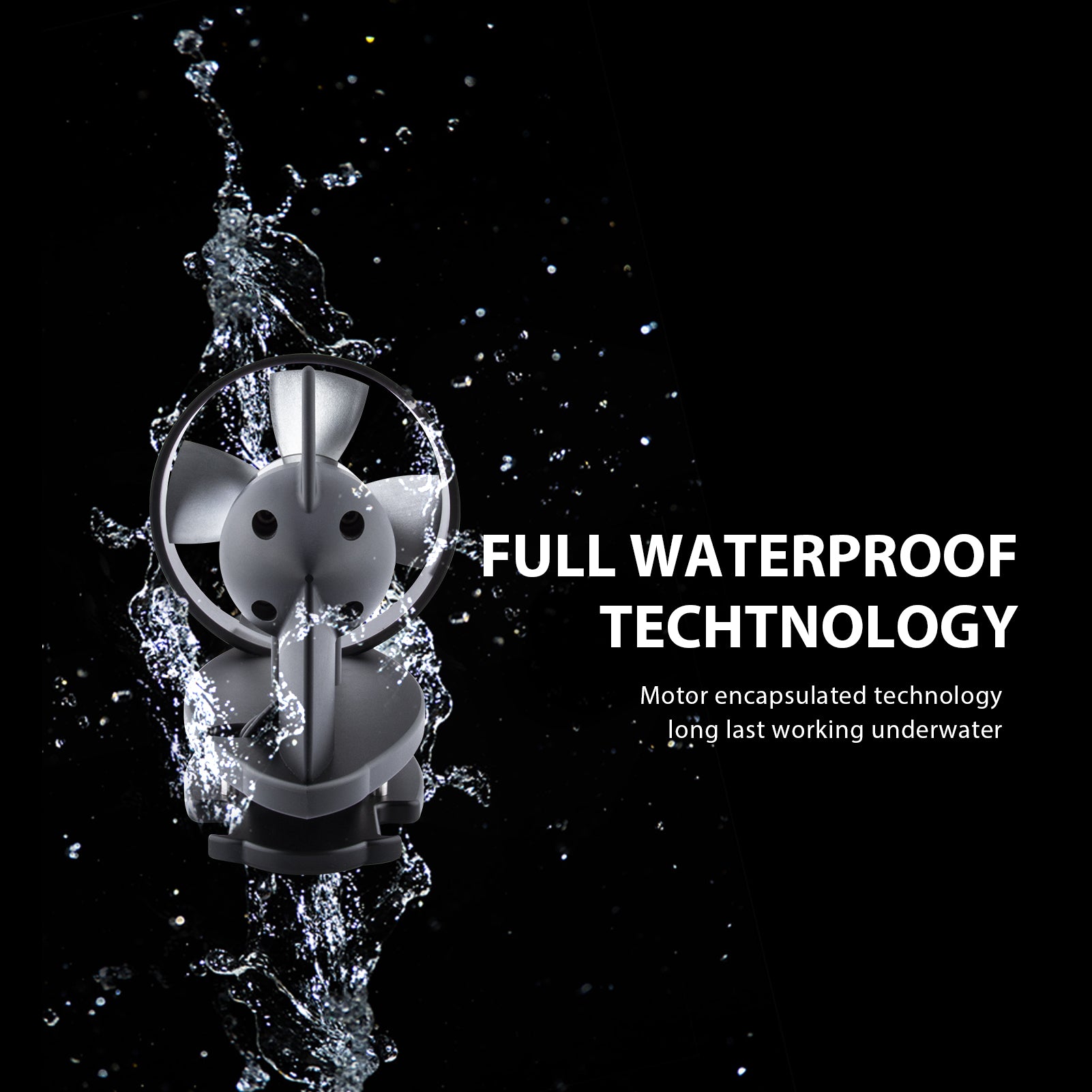 TDS10 Pro 25V 900W Fully Sealed All-metal Underwater Thruster for Boats ROV AUV