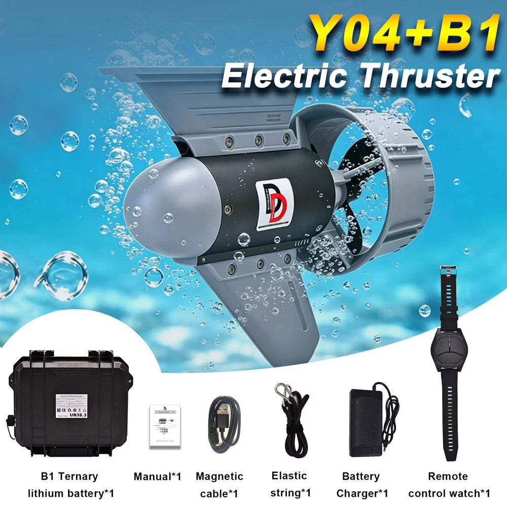 Y04 Thruster – Silent Power, Wireless Control, Long Endurance for Paddleboards & Inflatables